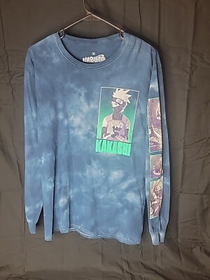 Vintage 2002 Naruto Shippuden Kakashi Hot Topic Medium Long Sleeve Shirt