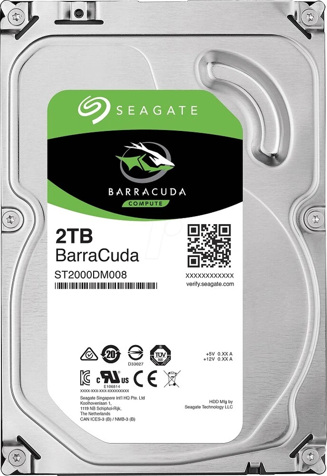 Interne Festplatte Seagate BarraCuda 1TB 2TB 4TB 6TB 8TB Sata3 3,5" 8,9cm - Bild 3 von 4