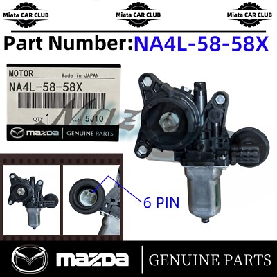 Genuine Mazda MX-5 Miata Driver Side Power Window Regulator Motor