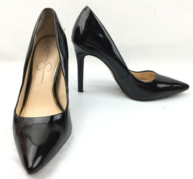 jessica simpson patent pumps