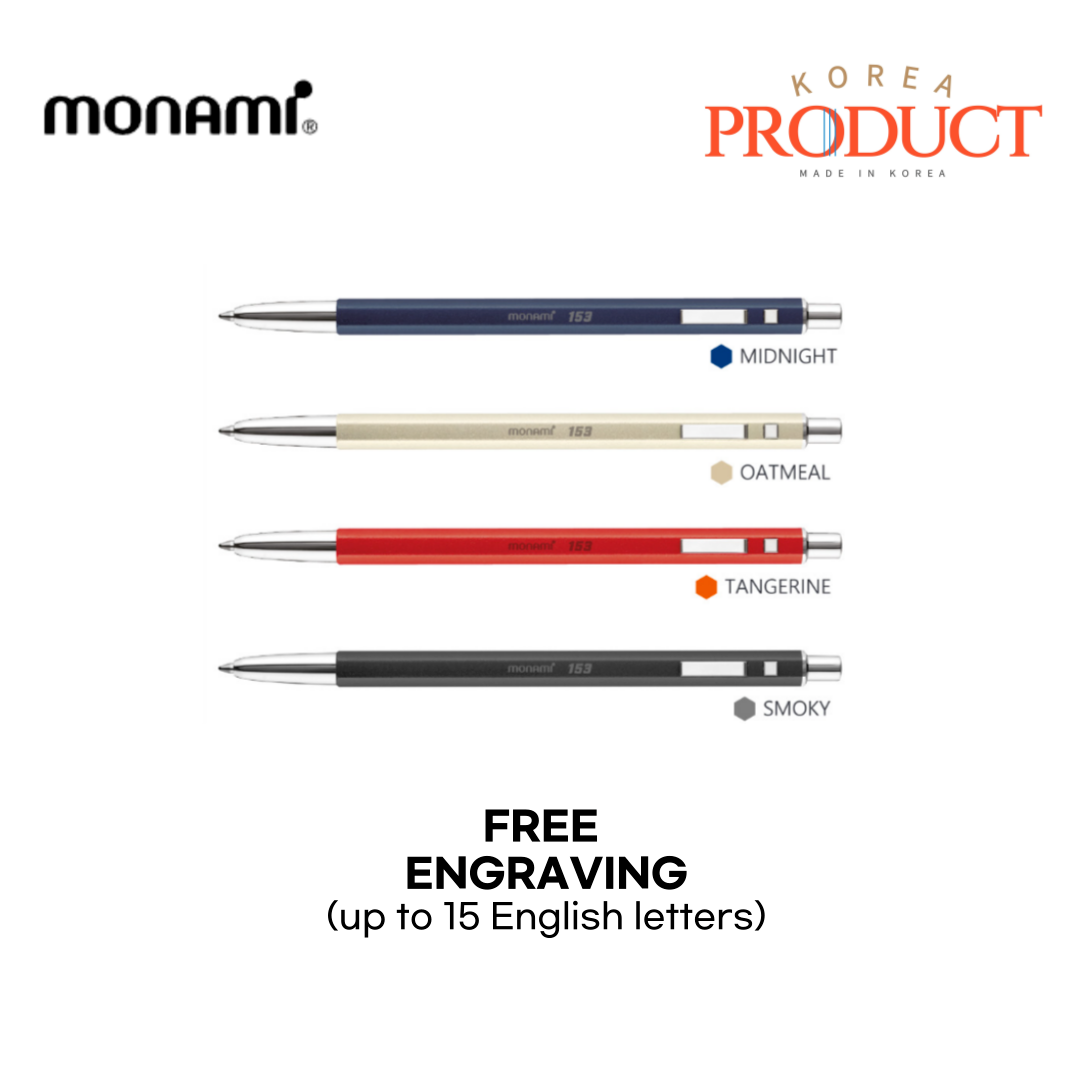 MONAMI 153 ID Ballpoint Pen 1.0mm Free engraving Custom Pen | eBay