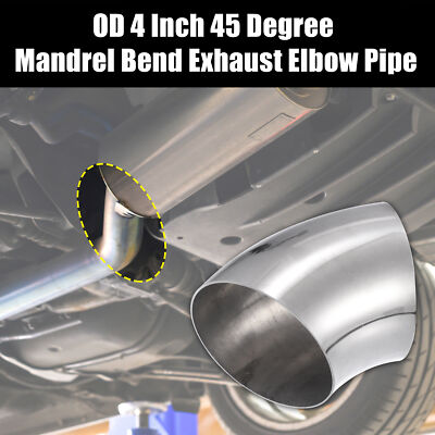 2 Pcs OD 3.5" 45° Mandrel Bend Elbow SS304 Stainless Steel Bend - Foto 12