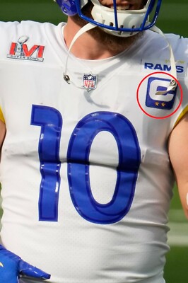 Super Bowl Lvi MVP La Rams Cooper Kupp Wr 2    Star Aufklebbare Blau Kapitän
