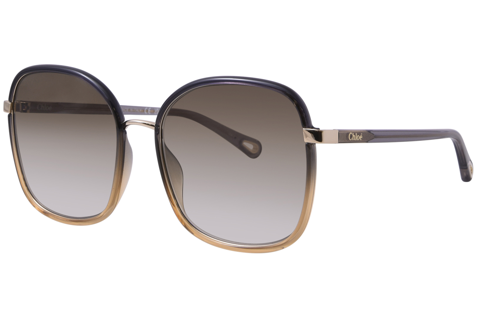 Солнцезащитные очки Chloe CH0031S 010 Женские черныесерыекоричневые с градиентом квадратной формы 59 мм 50490₽