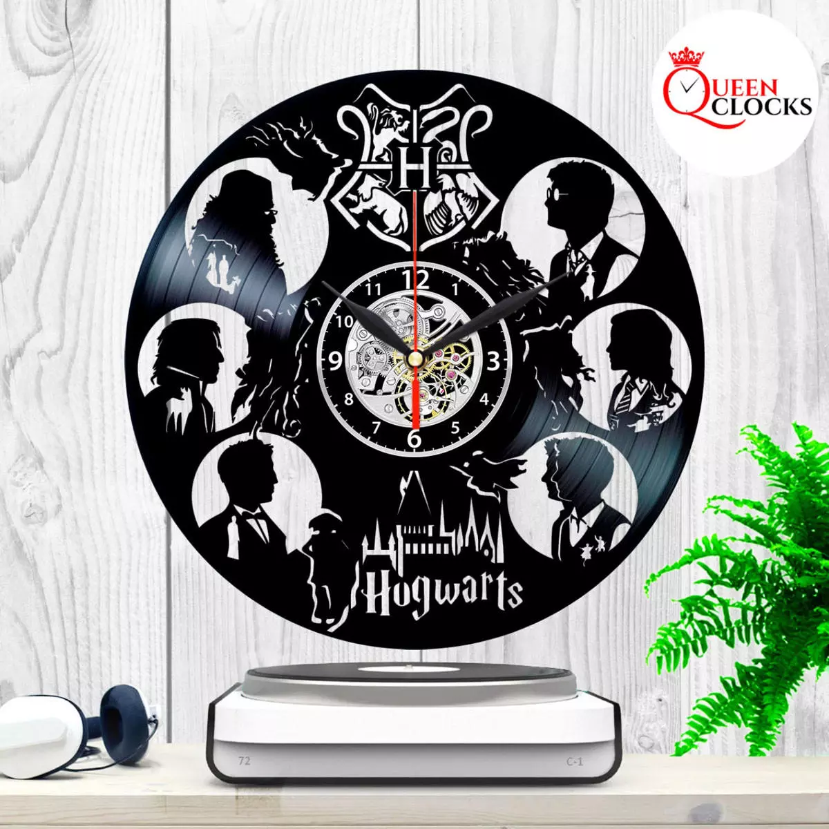 Disque Vinyle Horloge Murale Design Harry Potter Cadeau De Noël