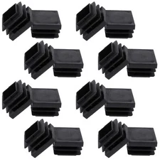16 Pack 1 Inch Square Tube End Cap for Square Tubing Fences Furniture Chair Legs