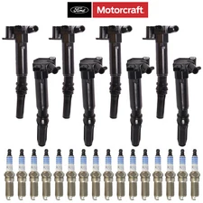 8 Ignition Coil & 16 Motorcraft  Spark Plug for Ford Truck Van 6.2L