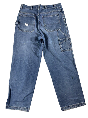 Vintage Old Navy Carpenter 90s Jeans 36X32 Distressed Faded