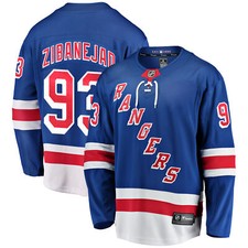 Men's Fanatics Branded Mika Zibanejad Blue New York Rangers Home Breakaway