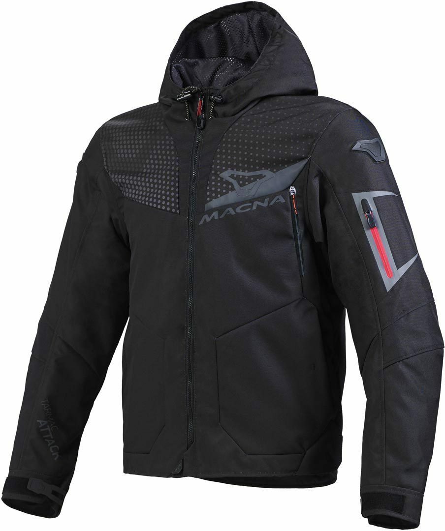 GIACCA JACKET MOTO MACNA IMBUZ H2O IMPERMEABILE 2 STRATI BLACK NERO TG XL