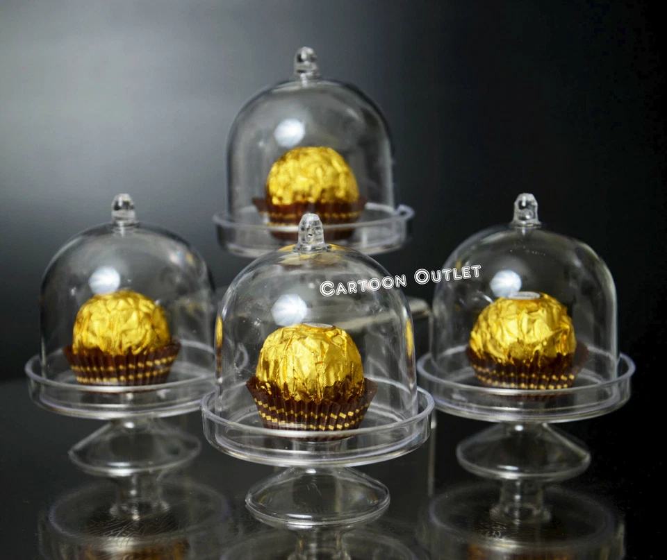 12 PIEZAS ENVASES DE DULCES RELLENABLES DE PLÁSTICO FAVORES DE FIESTA QUINCEAñera RECUERDOS BODA Foto 3 de 4