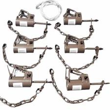 6 Powder Coated Southern Snares  DP Dog Proof free cable extensions coon traps