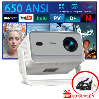 XGODY Naitve 1080p Android 25000Lumen Home Theater Bluetooth Projector 4K FHD