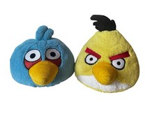 Angry Birds Yellow Chuck Blue Jay Bird 5" Plush Stuffed Animal Doll No Sound