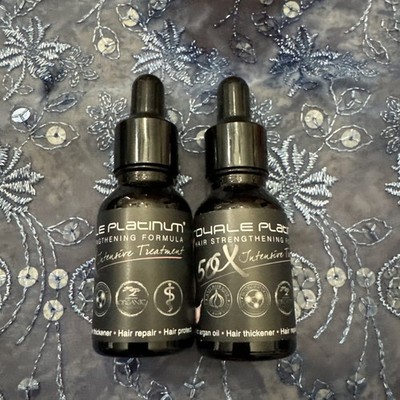 2 Pack Royale Platinum 50X Intensive Garlic Hair Oil Drops Serum 1oz / 30ml