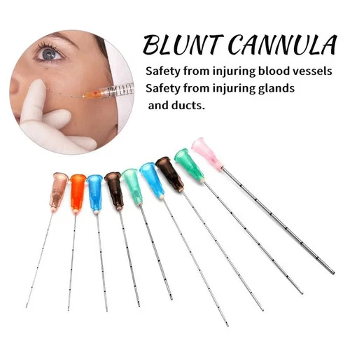 10/20/50Pcs Various Size Micro Blunt-Tip Puncture Cannula for Fillers 18~30G image 2