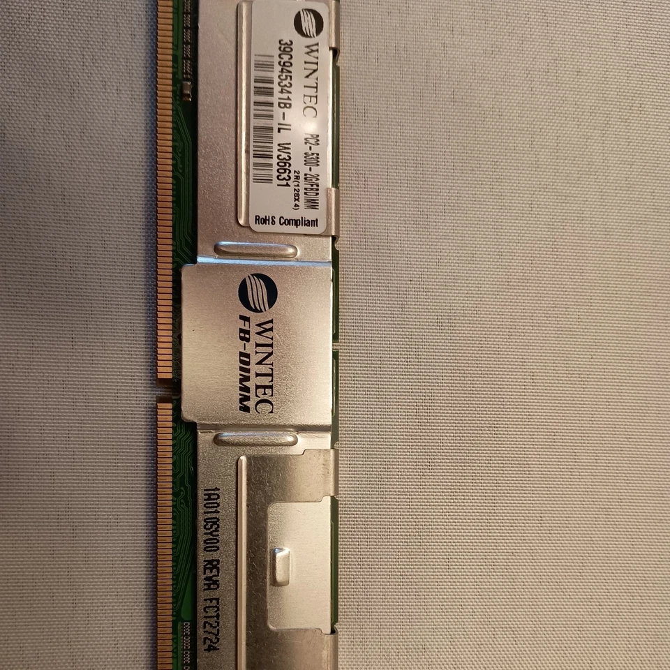 WINTEC 16gb (8 x 2GB) 2R 128x8 PC2-5300 ECC REG Memory - Image 2 of 3