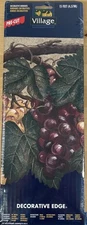 Tuscan Tuscany Grape Vines Vineyard Wine Decorative Edge Wallpaper Border