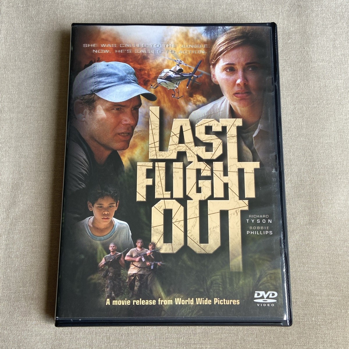 Last Flight Out (DVD 2003) W/ Insert Adventure Richard Tyson