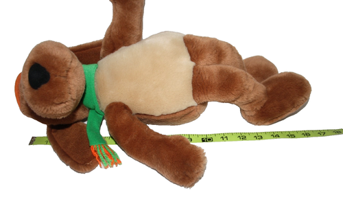 Kohls Cares Dr Seuss Go Dog Go Plush Brown 17 Inch Scarf Hat Stuffed Animal Toy - Picture 6 of 6