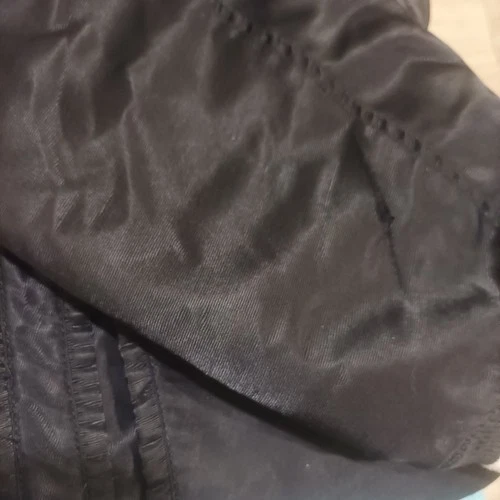 Franklin & Marshall Varsity Bomber Jacket Black Satin - Size L - Good Condition image 8