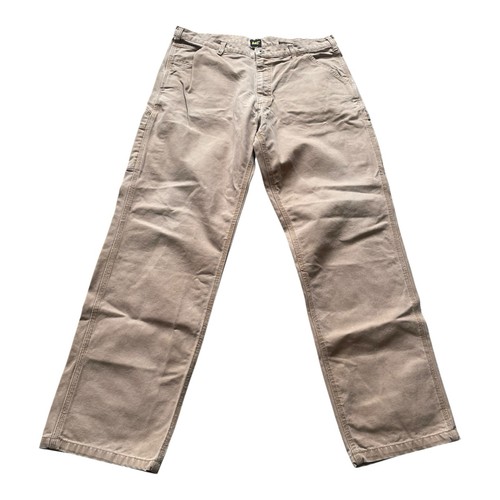 CAT Caterpillar Work Pants Mens 36x34 Brown Canvas