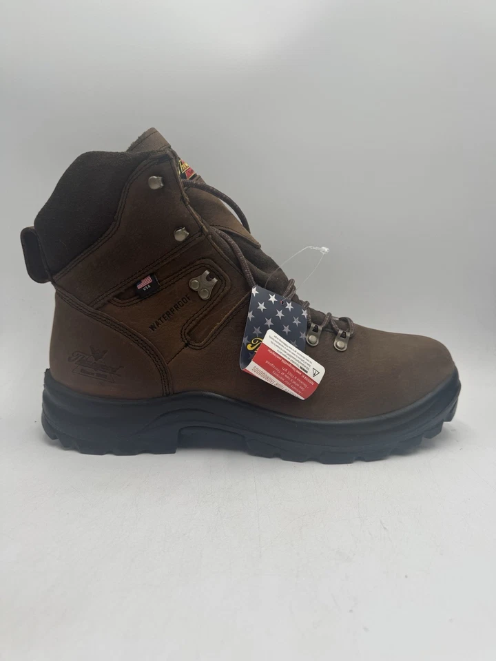 Thorogood American UNION 男式全新工作靴棕色美国尺码 11.5 中号 — 第 4/4 张图片