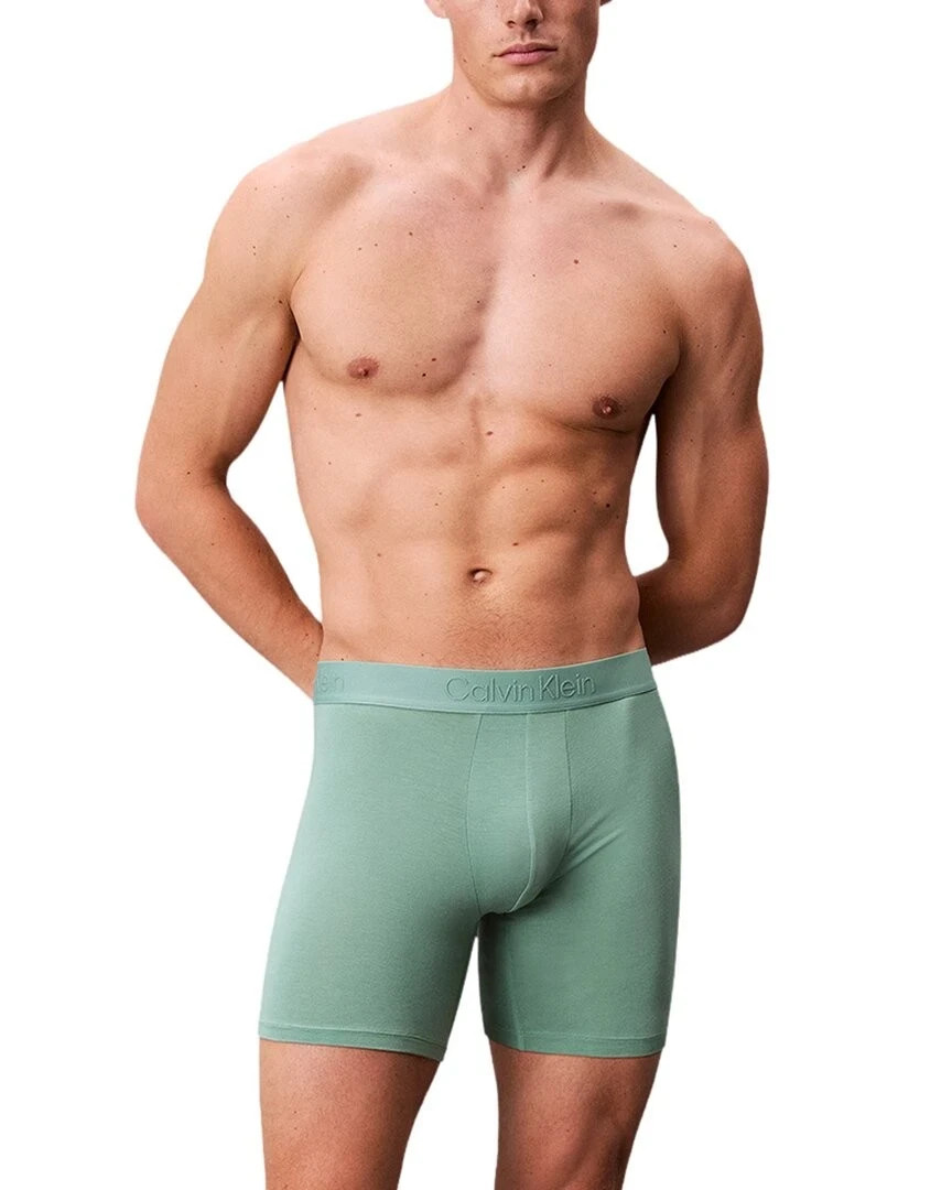 Calvin Klein Men's Ultra Soft Modal Boxer Brief Underwear Green, M