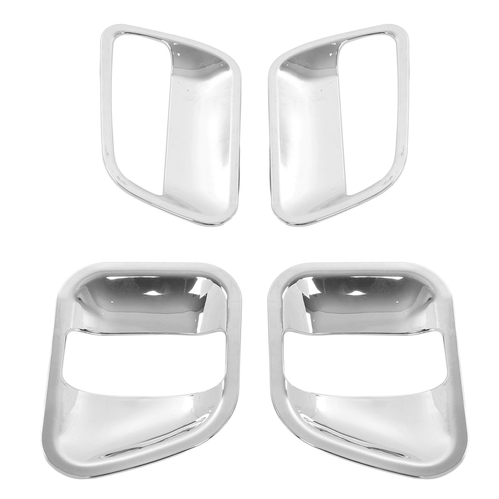 GFL 4pcs Exterior Door Handle Bowl Cover Kit ABS Chrome Replacement For HIACE
