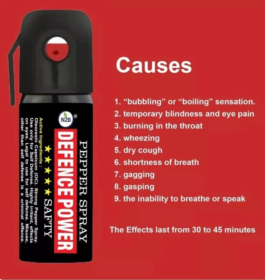 N2B Defense Power | Spray Safty para mujer | Envío gratuito | 50 ML (paquete de 2) - Imagen 4 de 4