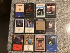 12 classic ROCK cassette tapes