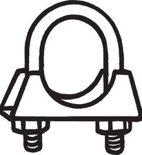 BOSAL Klemmst�ck Abgasanlage 250-854 B�gelschelle M8 54mm
