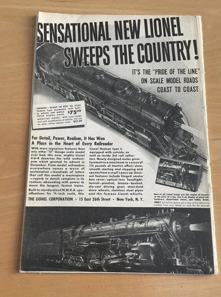 Vintage Miniature Railroading Model Railway Train Magazine (US) - March 1938 - Image 2 of 4