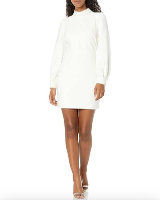 LIKELY Women's Lovey Dress White With Pearl Detailing Size 6