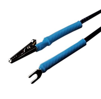 KOJO Earth Cable Clone2C Alligator Clip Terminals to Y-Terminals 1.2m Blue