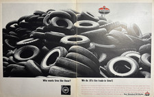 Standard Oil Company American Oil Tires Atlas Amoco 120 Super VTG Print Ad 1960s
