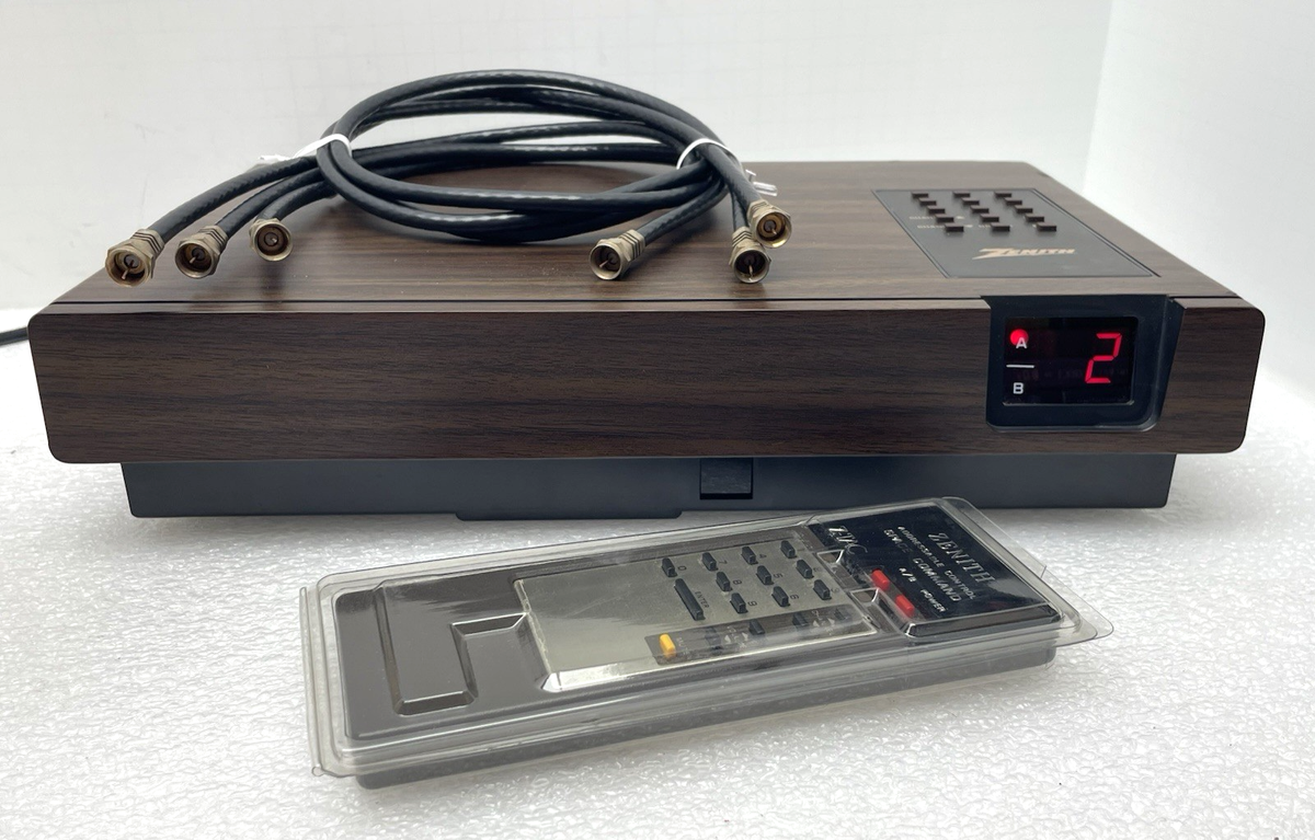 VINTAGE ZENITH CABLE TV BOX ST1601 w Z-TAC SPACE COMMAND REMOTE
