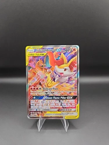 Pokémon TCG Charizard & Braixen GX Tag Team Sun & Moon  SM230