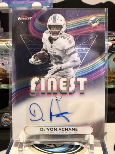 2025 Topps Chrome De'Von Achane Refractor (RAW)