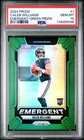 2024 Panini Prizm - Emergent Caleb Williams #1 Green Prizm (RC) PSA 10