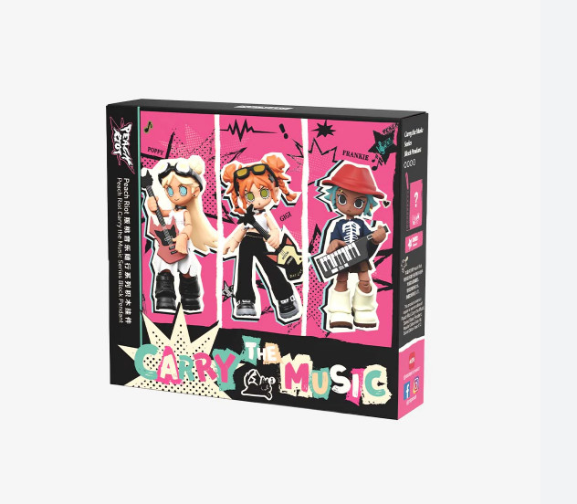 POP MART Peach Riot Carry The Music Series Block Pendant - US FAST SHIPPING
