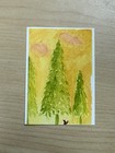 ACEO “Sunny Trees” Nature Watercolor Miniature Painting Kassie #4.  — photo 2