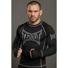 Authentic Factory Sealed Tapout Shirt XL MMA L/S Nylon/Spandex Guard Y2K 2000s