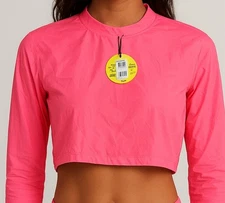 Jamie Sadock Sunsense Venus Women’s Size M SPF 30 Long Sleeve Sheer Pink  NWT