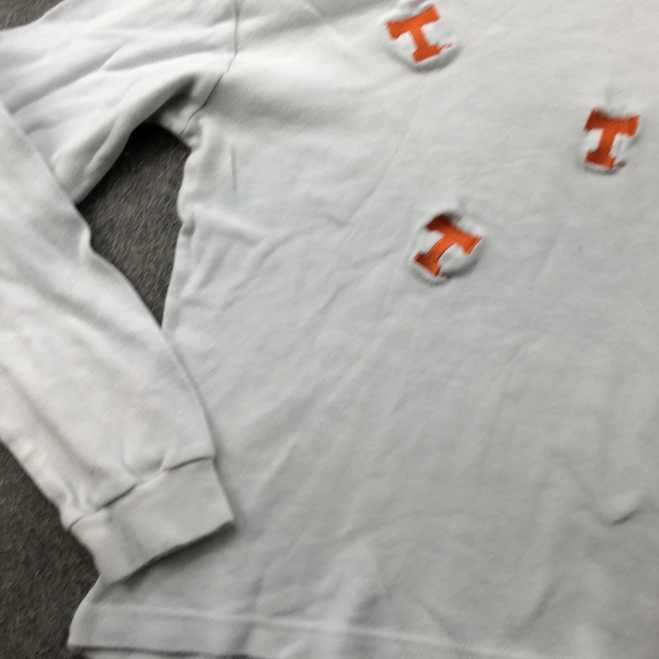 Vintage Tennessee Volunteers Shirt Womens Small White NCAA Football Mock Neck - Image 4 of 4