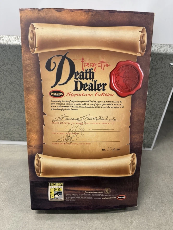 2017 MOEBIUS DEATH DEALER FRANK FRAZETTA SIGNED EDITION SDCC17 JEFF YAGHER SCULP - Image 2 of 3