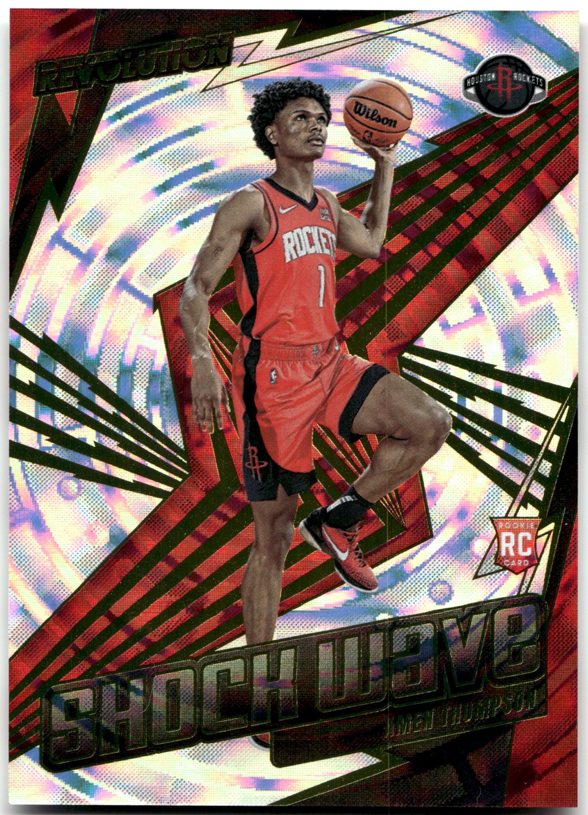 2023-24 Panini Revolution #20 Amen Thompson Shock Wave Fractal RC