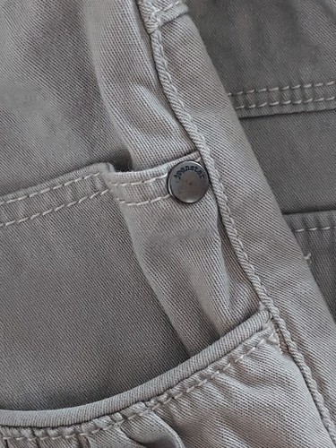 Jeanstar Khaki Skirt Womens Size 14 Casual Career Straight Pockets Front Back - Picture 6 of 12
