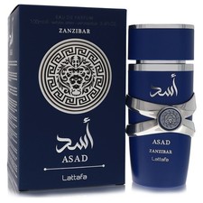 Lattafa Asad Zanzibar by Lattafa Eau De Parfum Spray 3.4 oz For Men New In Box