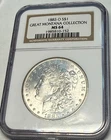 1883-O satiny near gem BU Morgan silver dollar. NGC MS64. #ok152